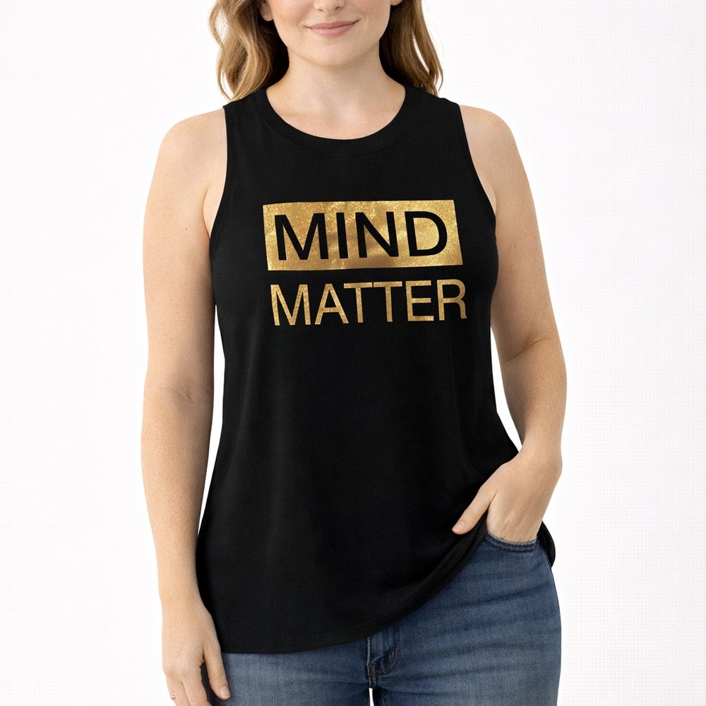 Miken Flow Black and Gold Muscle Mind over Mattet Tee